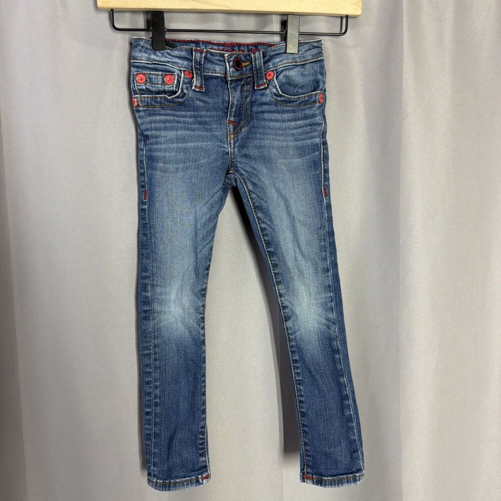TRUE RELIGION Youth  Size 5 Unisex Hallie Jeans TR619 Red